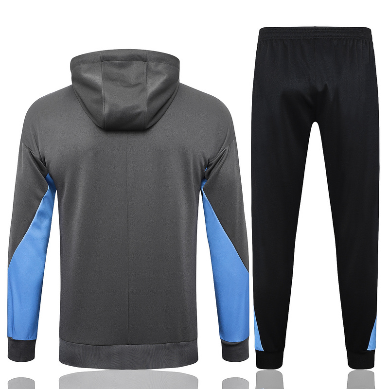 2024/25 Tottenham Dark grey Hoodie Jacket Kit Set Football Team Shirt Sports Fashion