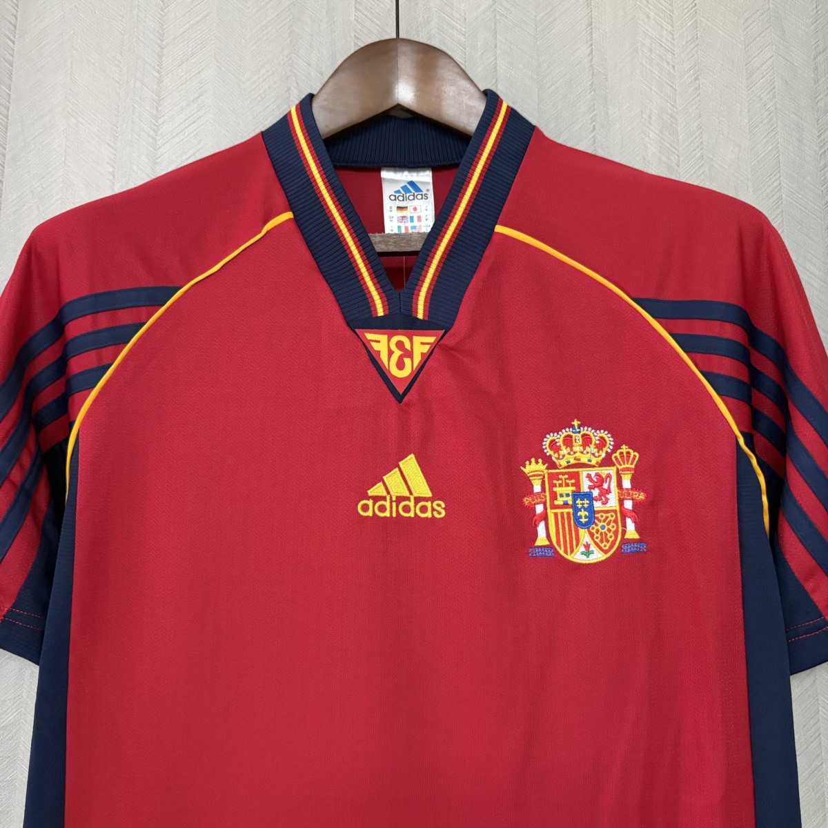 Retro Spain 1998 Home  jersey Fan Version