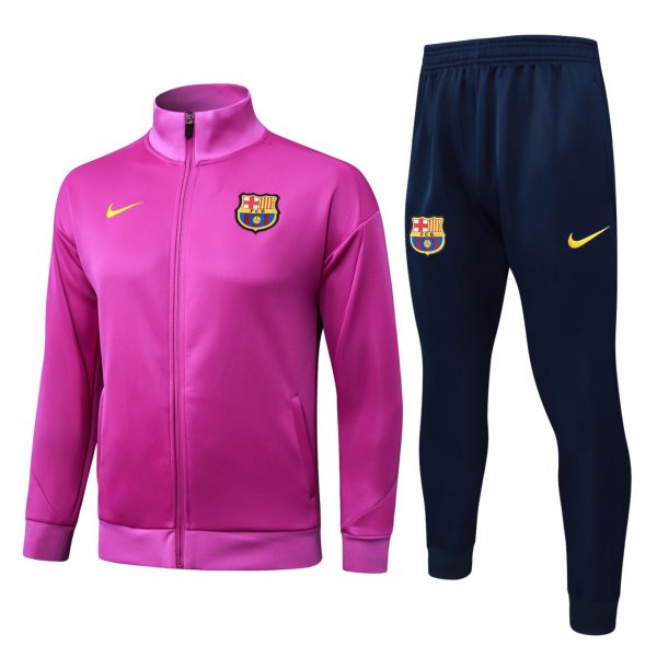 2026 Barcelona Purple Jacket Training Suit Set