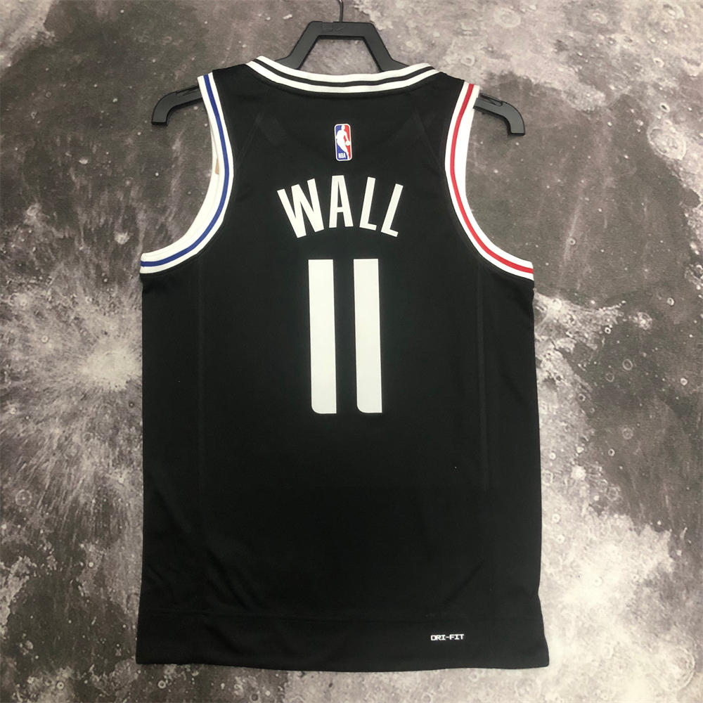 NBA Los Angeles Clippers V-Neck Black Jersey S-XXL