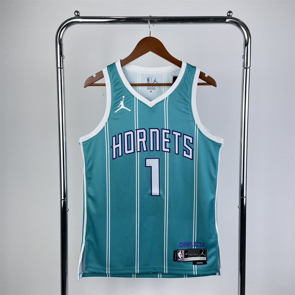 NBA Charlotte Hornets BALL#2 2022/23 Icon Edition Swingman Jersey S-XXL