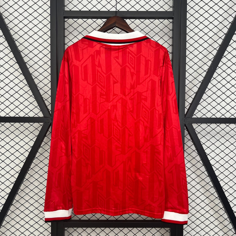 Retro Manchester United 1992/94 home Long Sleeves jersey Fan Version