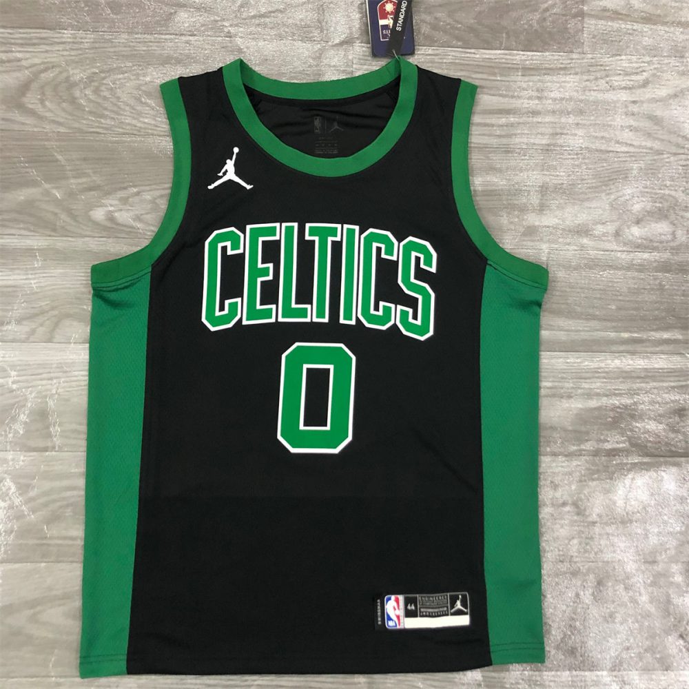 NBA Boston Celtics Round Neck Black Jersey TATUM#0 S-XXL