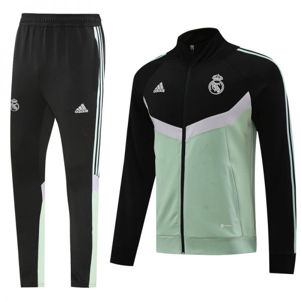 2024 Real Madrid Light Green Jacket Training Suit Set Football Team Shirt Sports Fashion