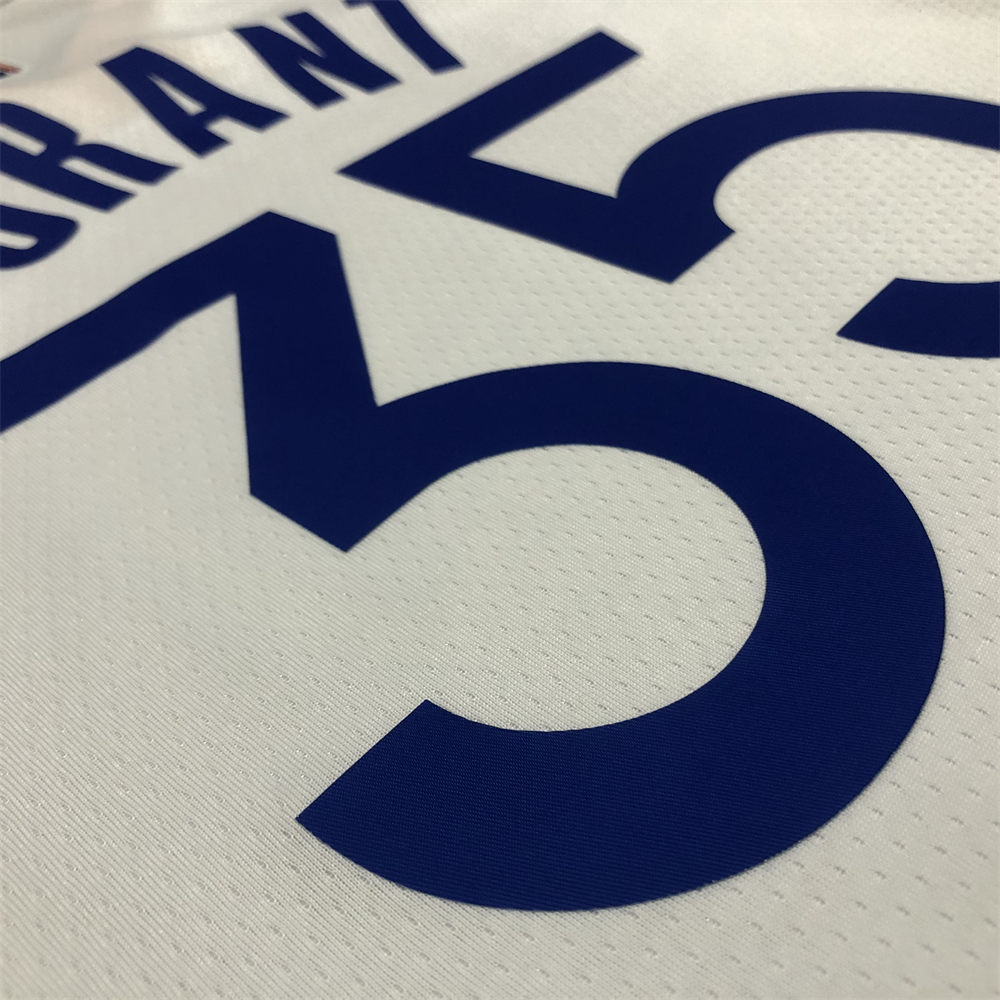 NBA Golden State Warriors V-Neck White Jersey DURANT#35 S-XXL