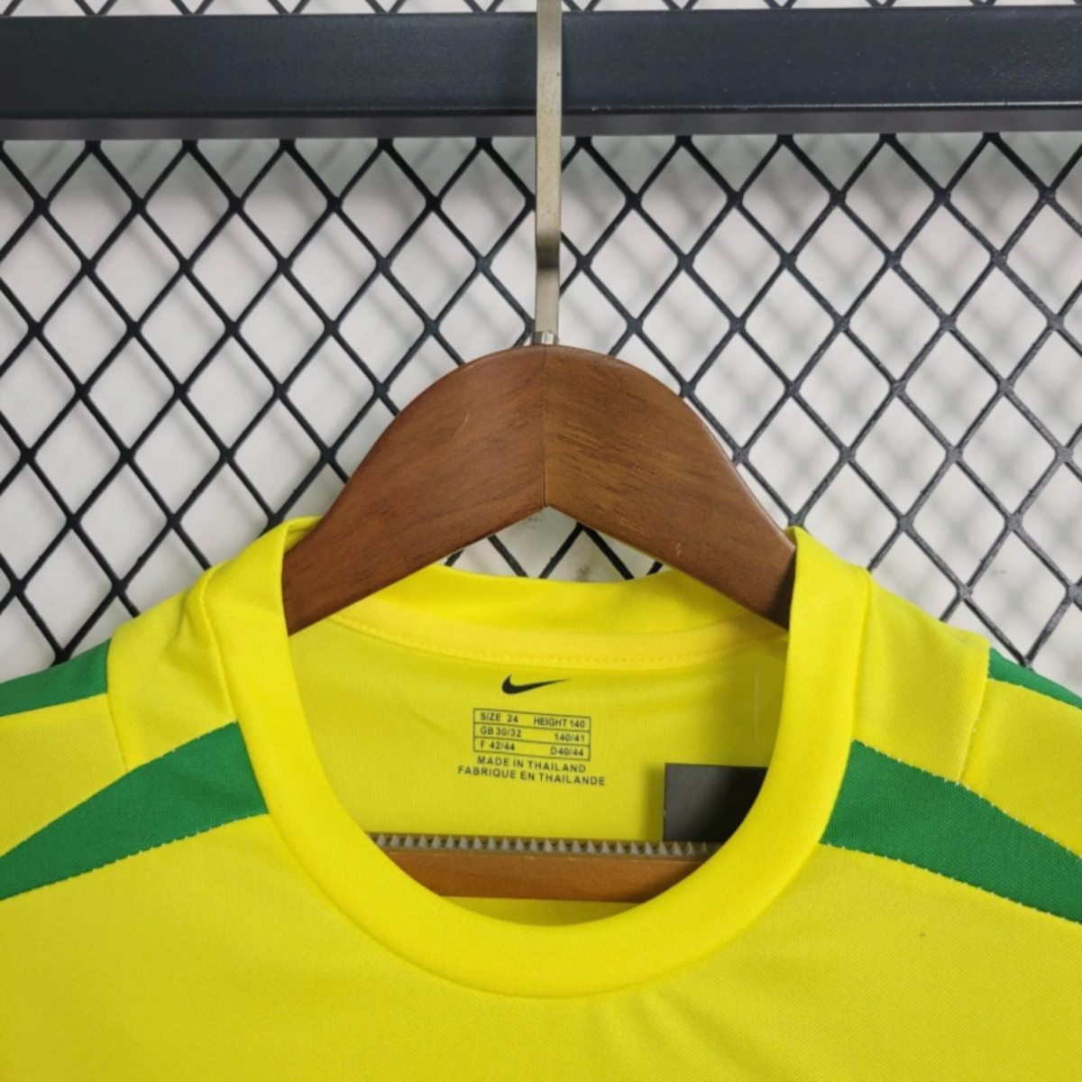 Retro 2006 Brazil home jersey Kid Kits Size 16-28