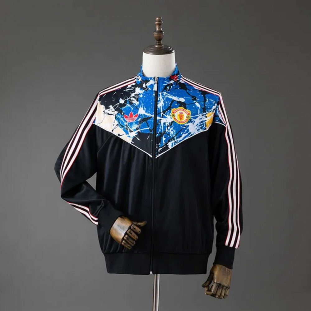 2026 Manchester United CO-Branded Black Windbreaker Sport Unifom