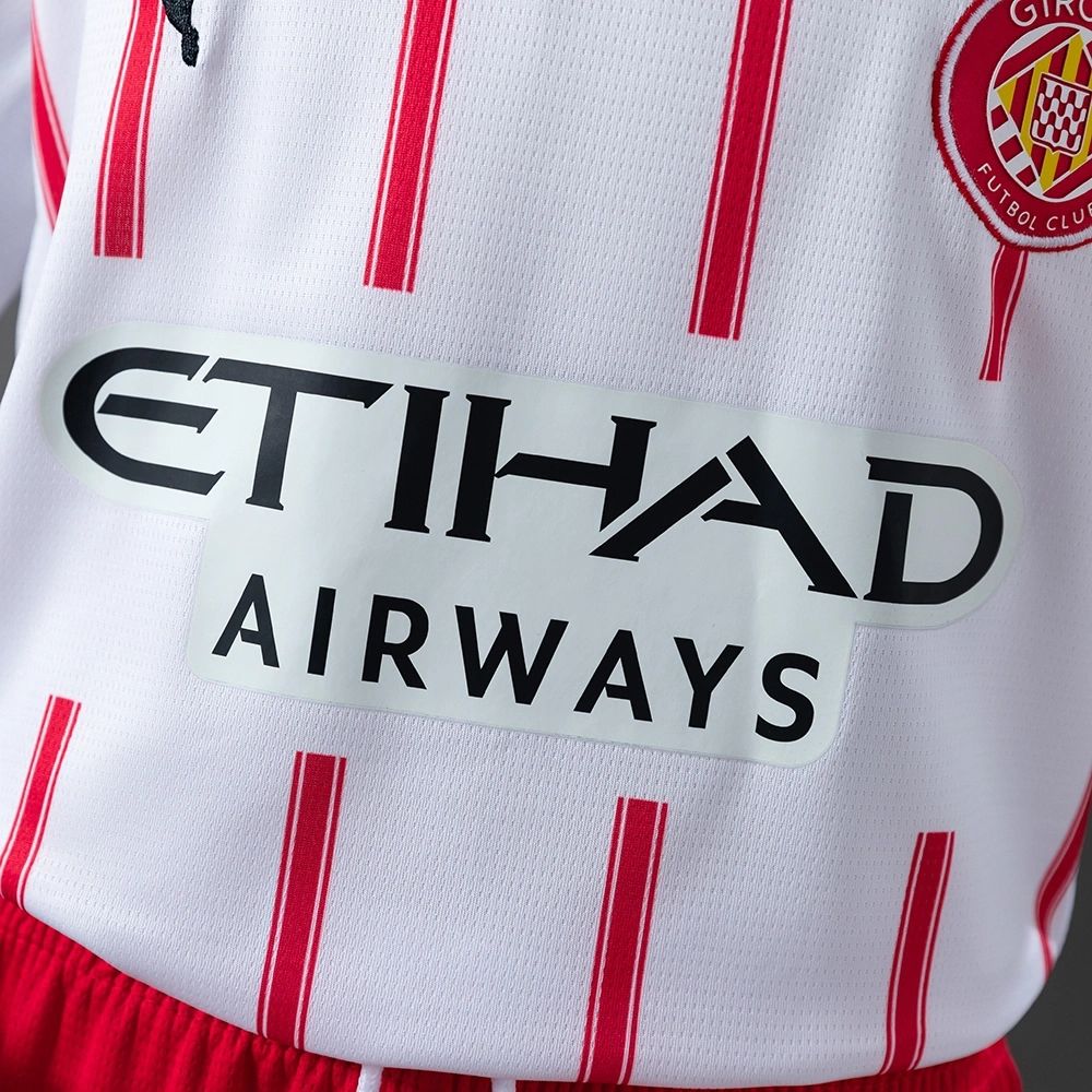 2025/26 Girona Home jersey Kid Kits Size 16-28