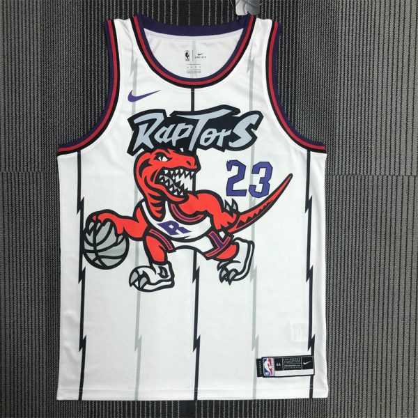 NBA Toronto Raptors Round Neck White VANVLEET#23 jersey S-XXL