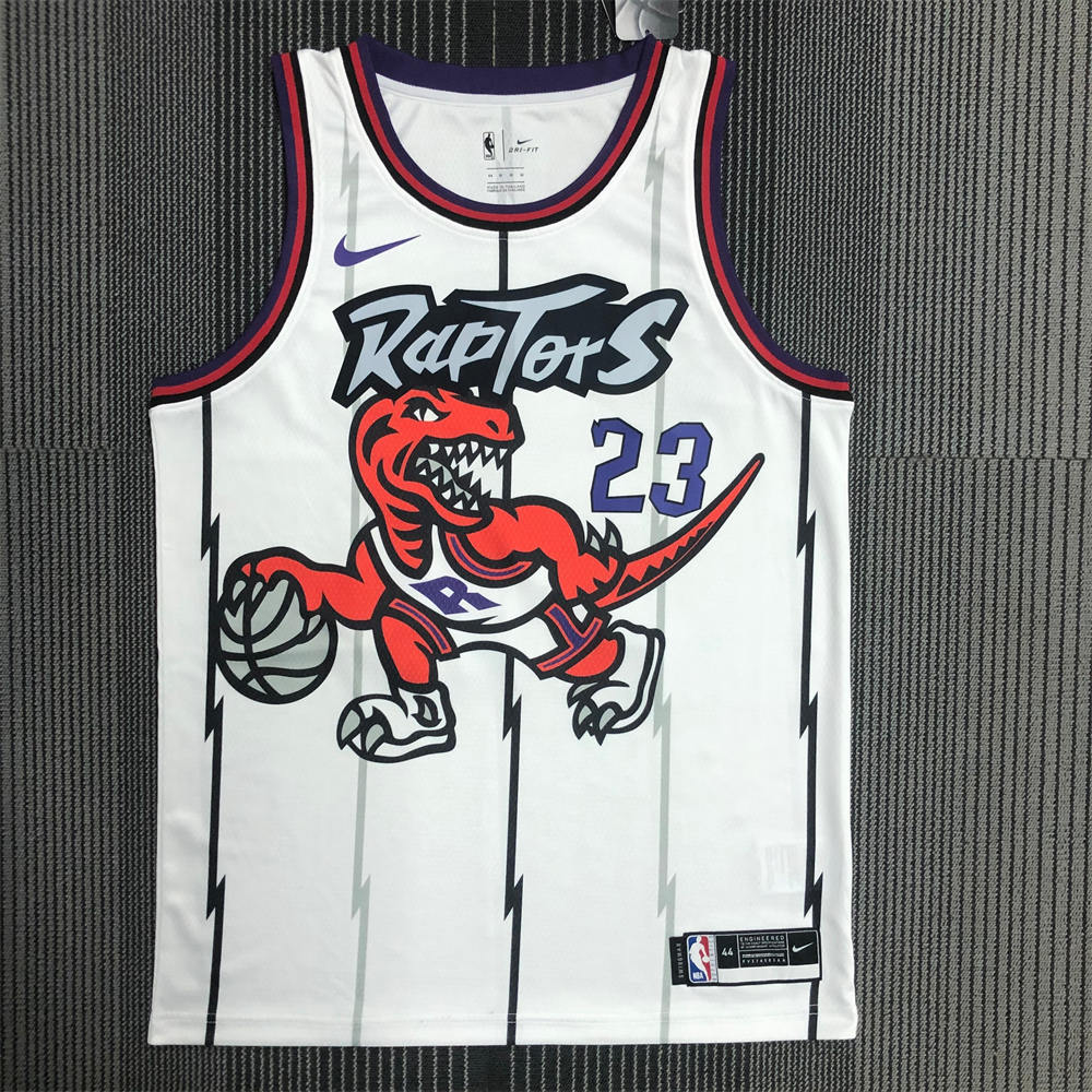 NBA Toronto Raptors Round Neck White VANVLEET#23 jersey S-XXL