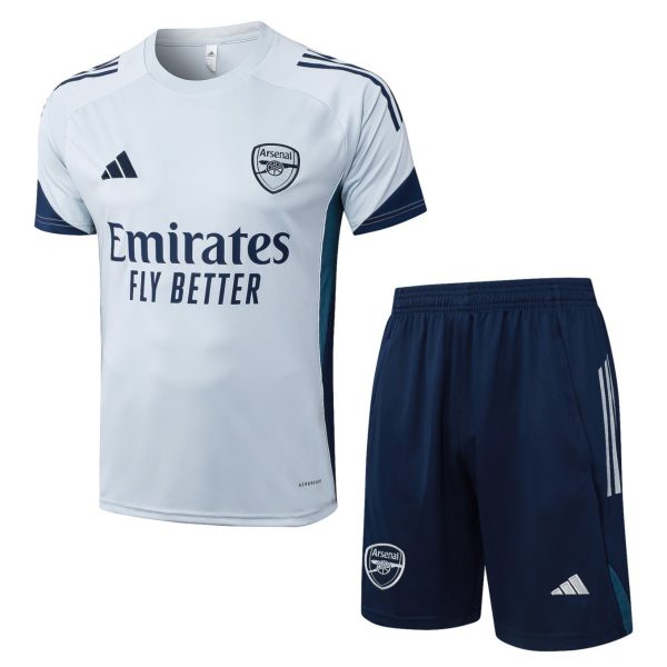 2026 Arsenal Light gray Training Set Shirt and Shorts