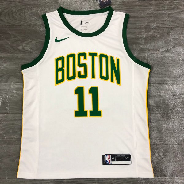 NBA Boston Celtics Round Neck White Jersey IRVING #11 S-XXL