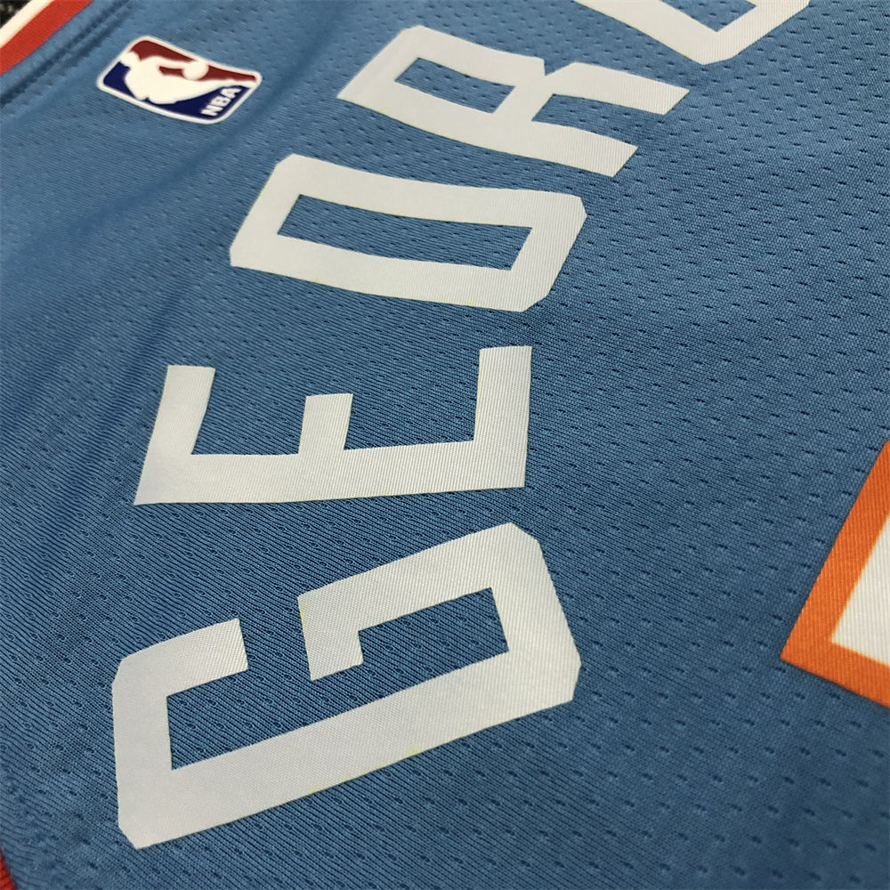 NBA Los Angeles Clippers Round Neck Blue Jersey GEORGE#13 S-XXL