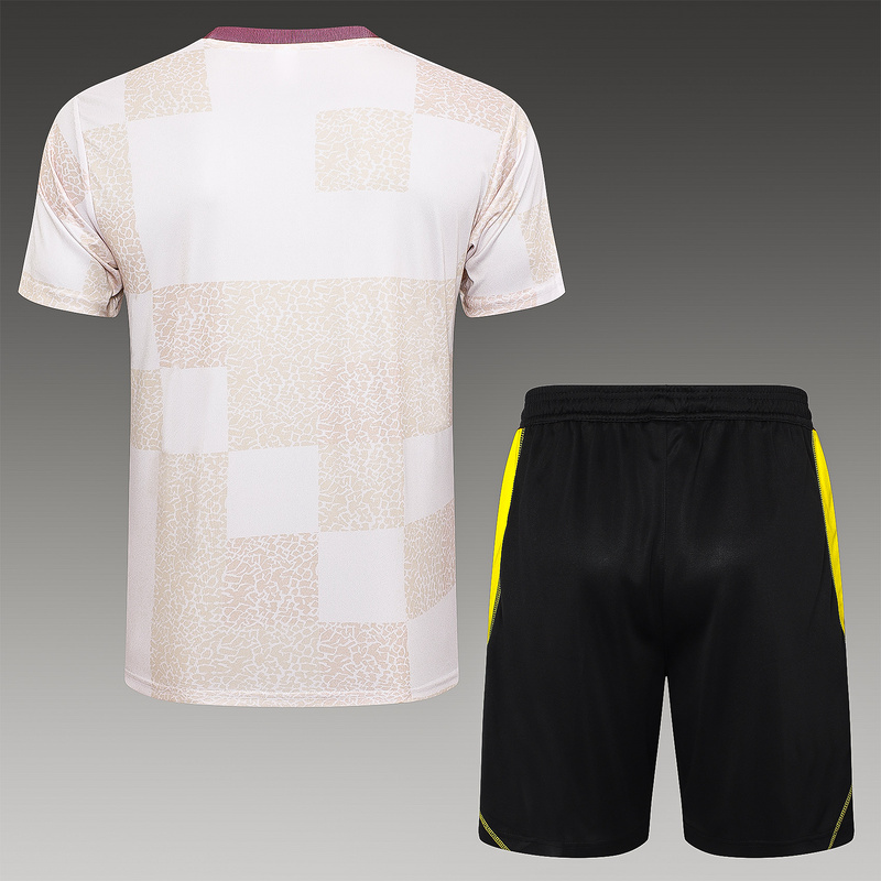 24/25 Flamengo White Training Set Shirt and Shorts