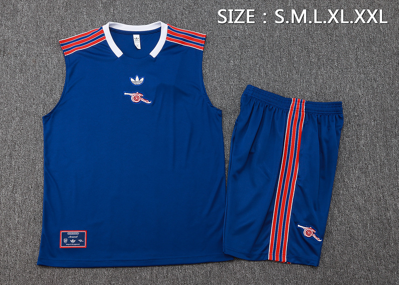 2025/26 Arsenal Blue Training Set Shirt and Shorts