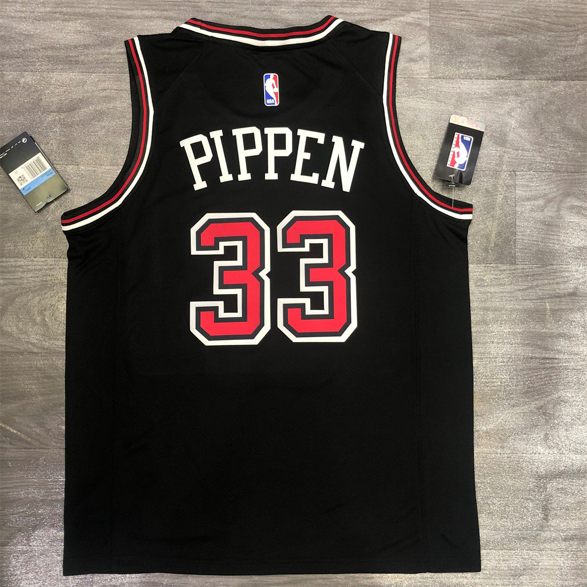 NBA Chicago Bulls Round neck Black Jersey PIPPEN#33 S-XXL