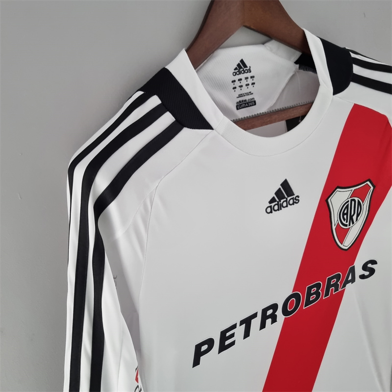Retro River Plate 09/10 Home Long Sleeve jersey Fan Version