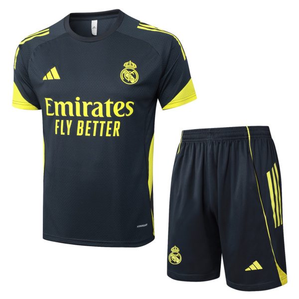 2026 Real Madrid Charcoal gray Training Set Shirt andShorts