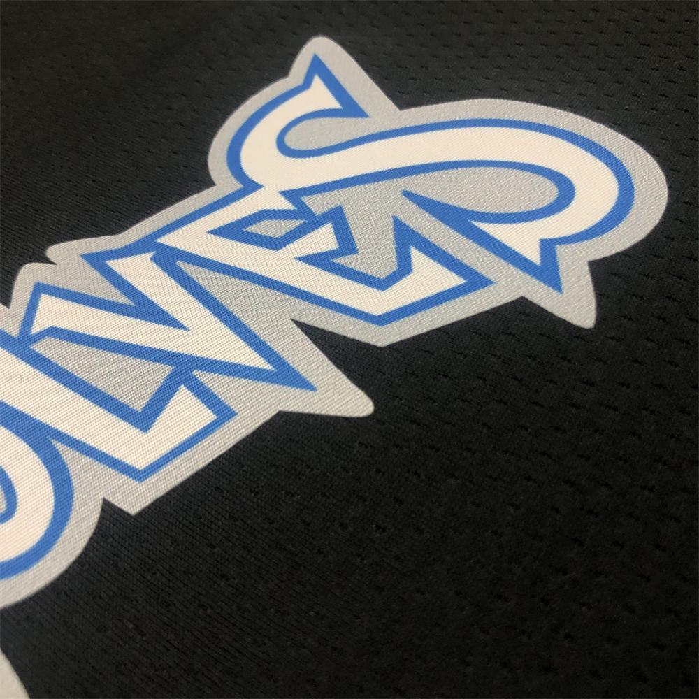 NBA Minnesota Timberwolves Round Neck Black Jersey EDWARDS#1 S-XXL