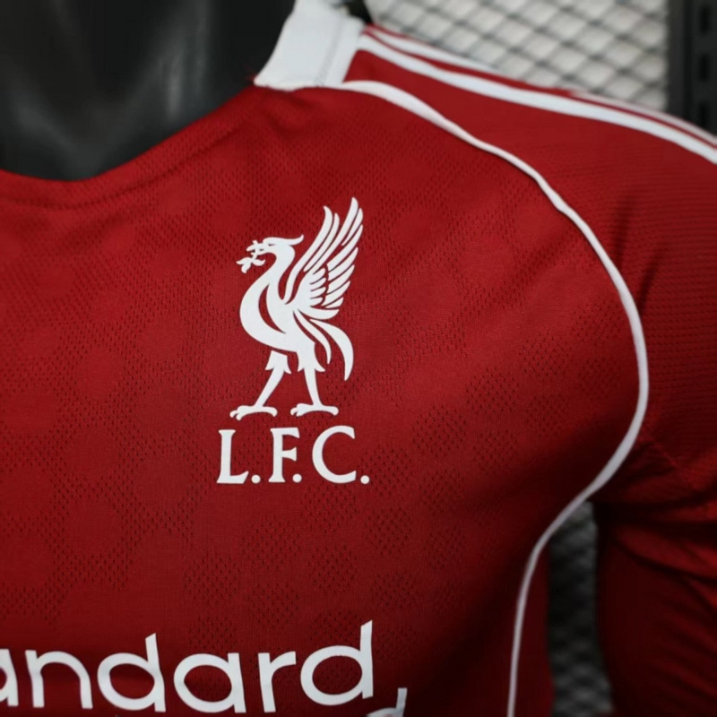 2025/26 Liverpool Home jersey Long Sleeve Jersey Player Version