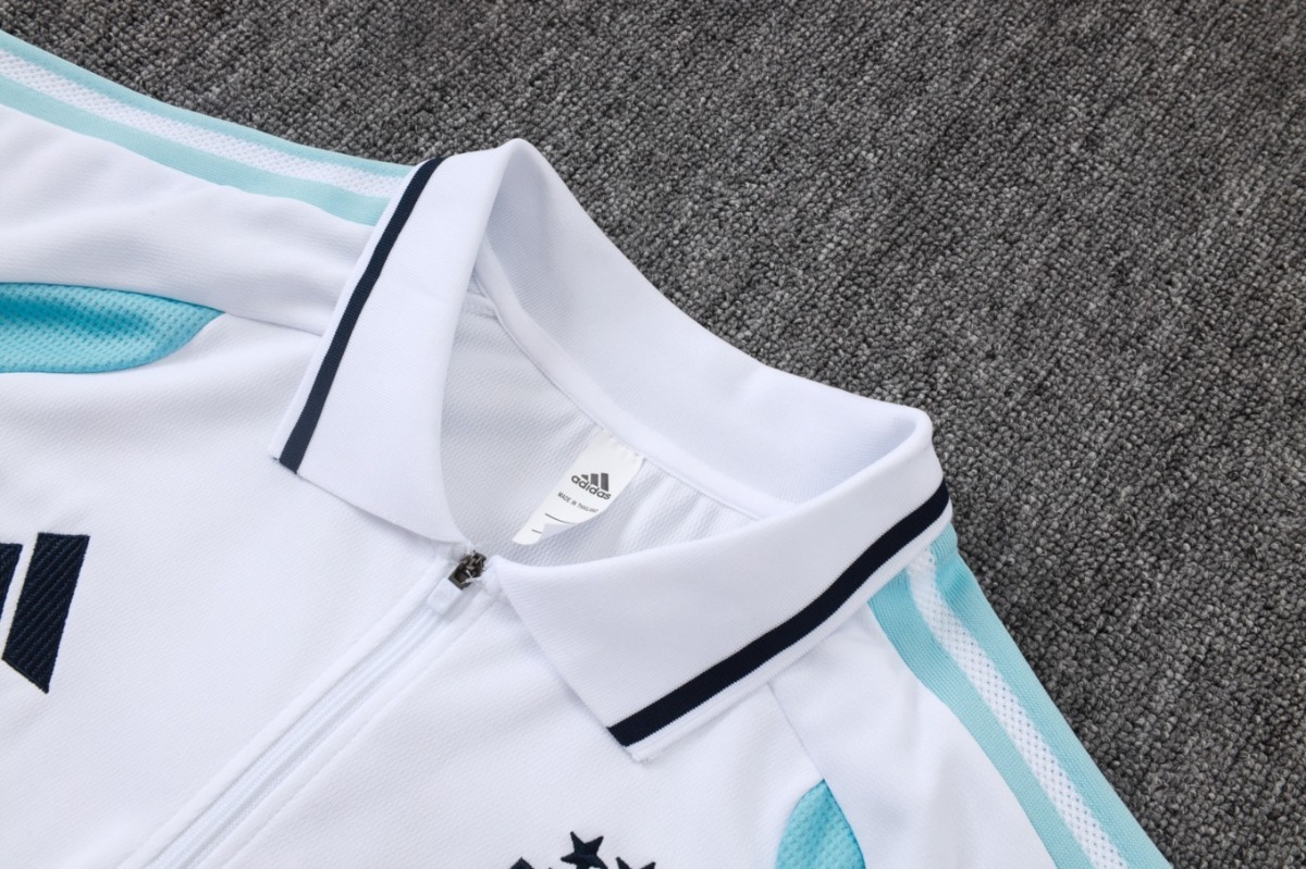 2026 Argentina White Training Set Shirt and Shorts