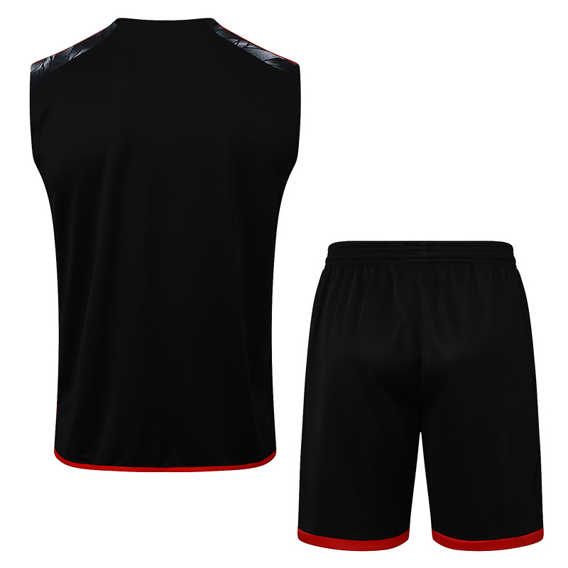 2025/26 Flamengo Black Training Set Shirt and Shorts