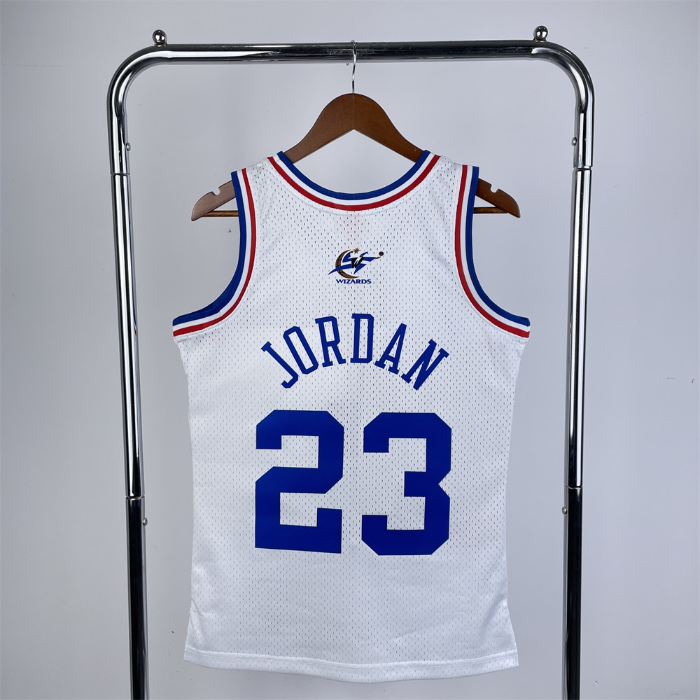NBA Retro 2003 All-Star White Jersey JORDAN#23 S-XXL