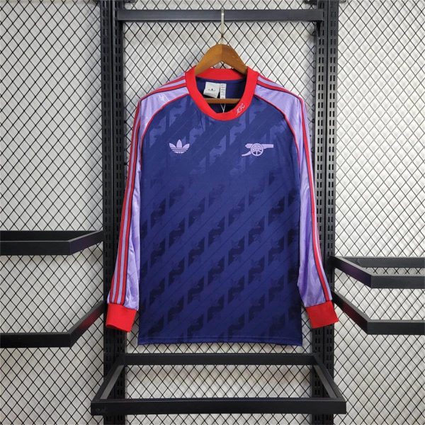 24/25 Retro Arsenal Royal Blue Long Sleeve jersey Fan Version