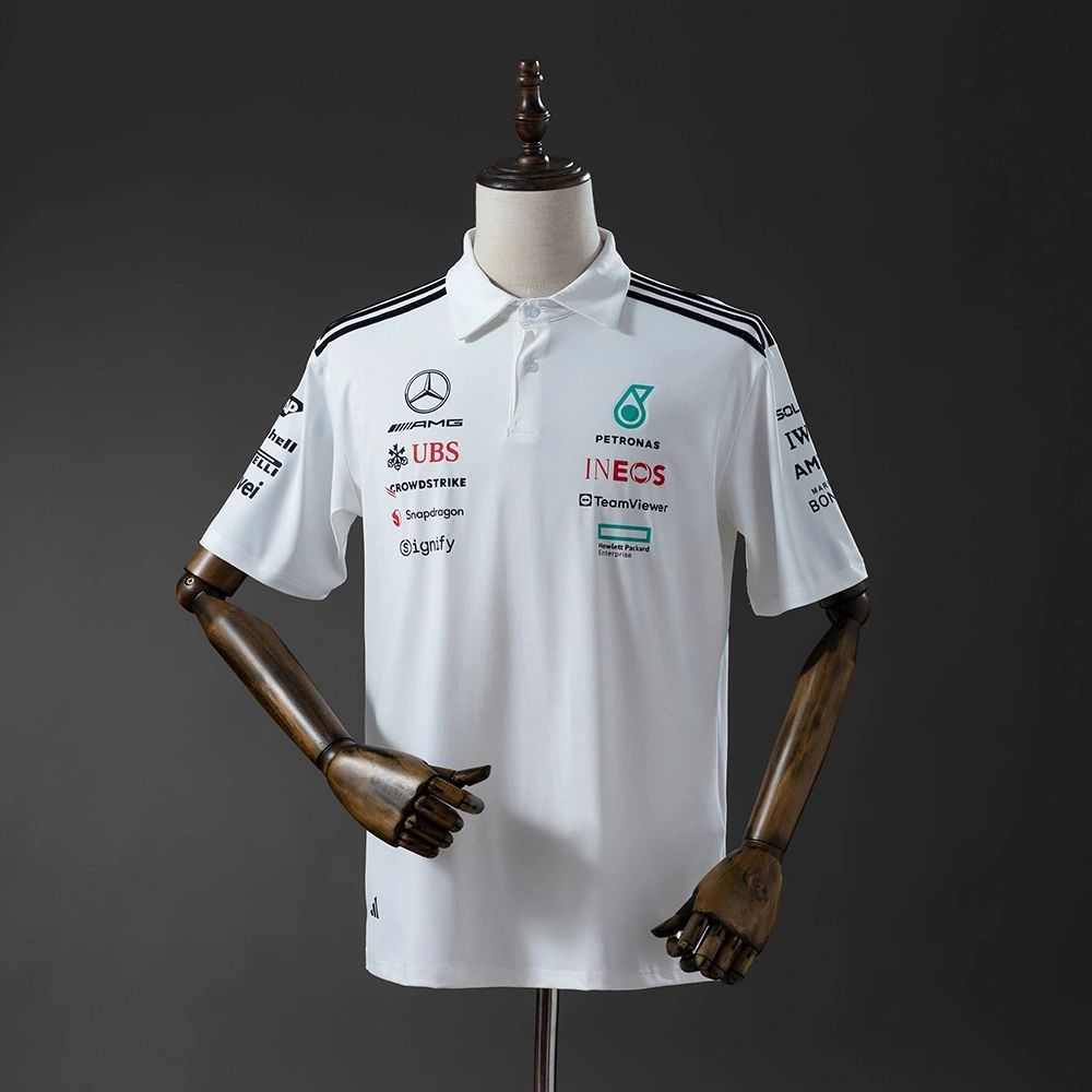 F1 Racing Mercedes-AMG 2025 White Shirt