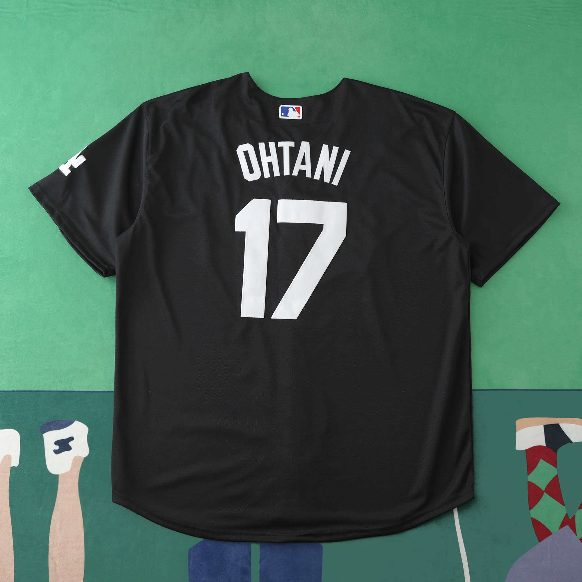 MLB LosAngeles Dodgers Black Jersey OHTANI #17