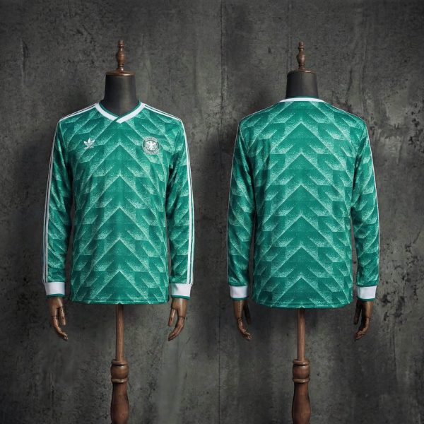 Retro Germany 1990/91 Away jersey Long Sleeve Fan Version