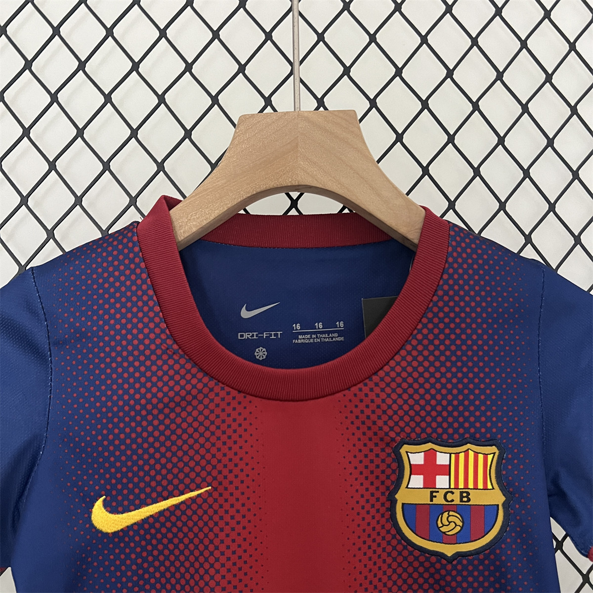 Retro Barcelona 12/13 kids home jersey Kid Kits Size 16-28