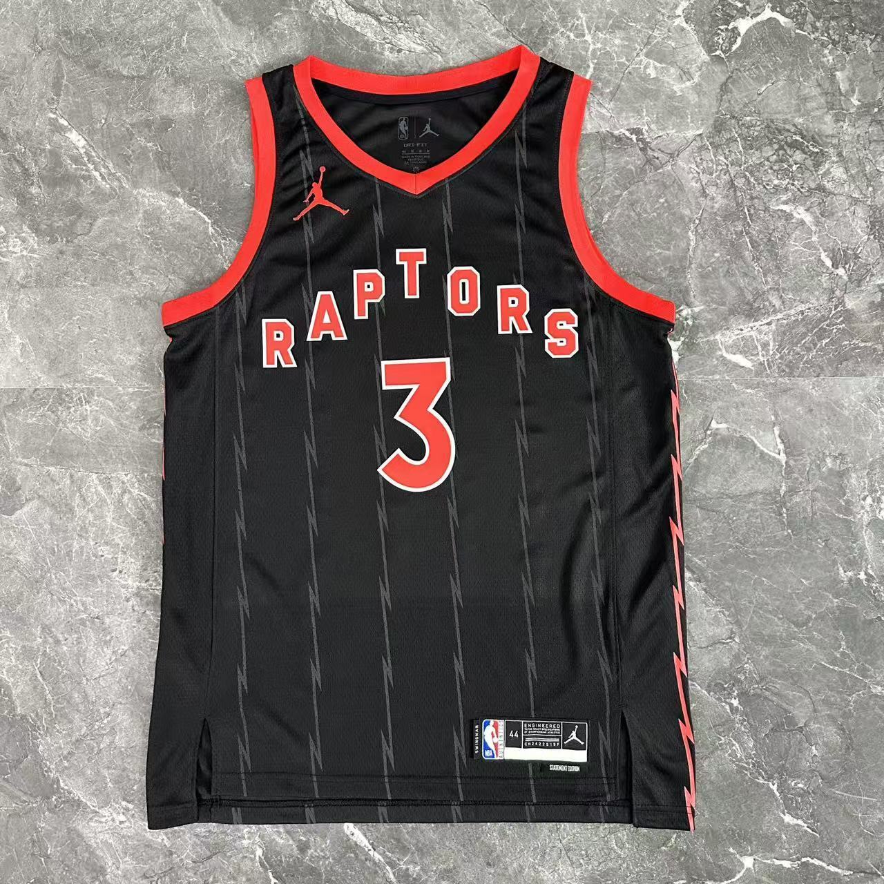 NBA Toronto Raptors V-Neck Black jersey INGRAM#3