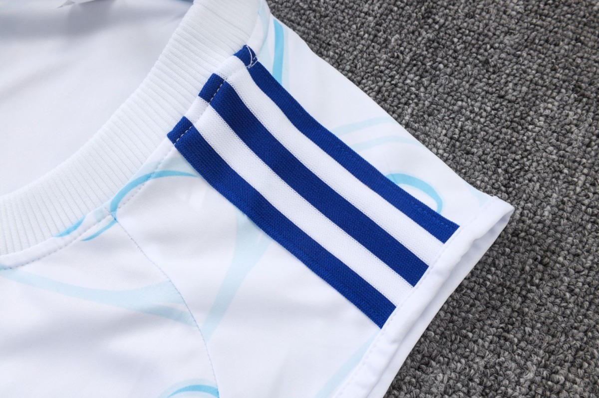 2026 Argentina White Training Set Shirt and Shorts