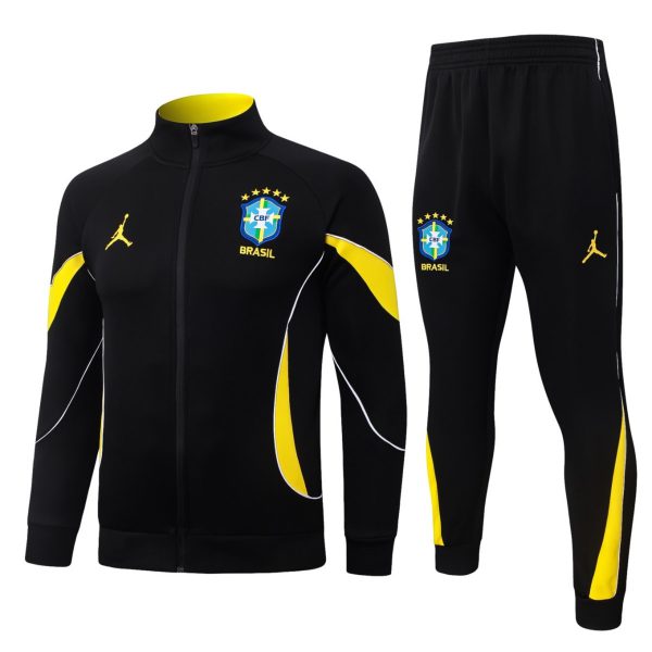 2026 Brazil Black lacket Training Suit Set