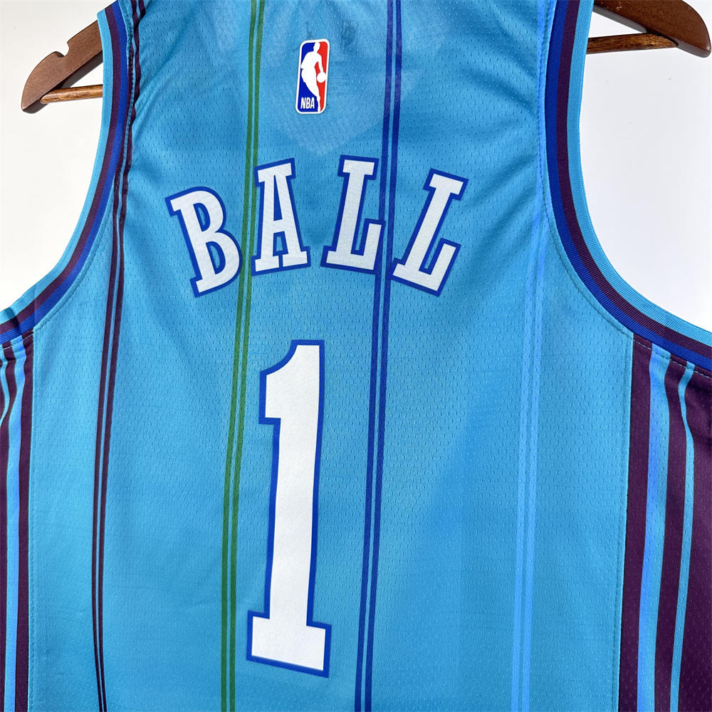 NBA Charlotte Hornets BALL#1 23/24 Swingman Replica Jersey - Classic Edition S-XXL