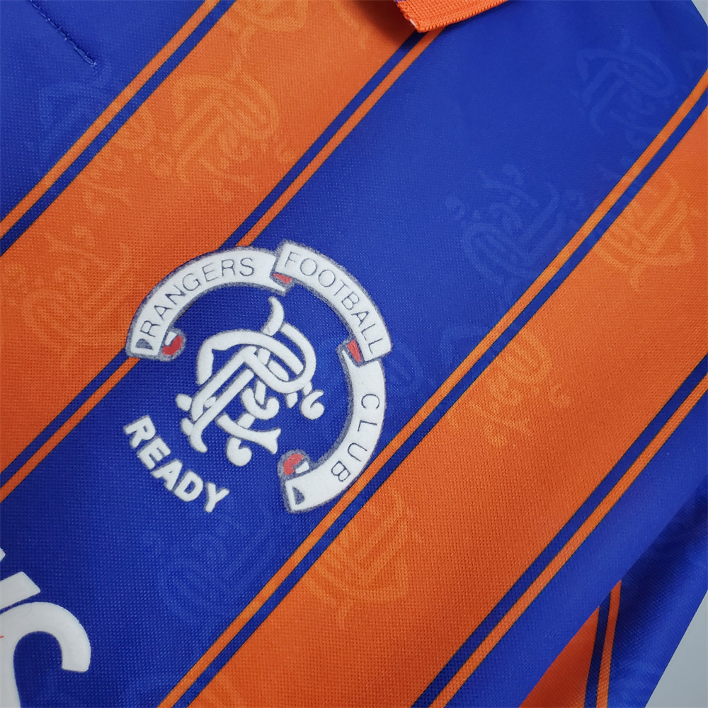 Retro Rangers 93-94 Away  jersey Fan Version
