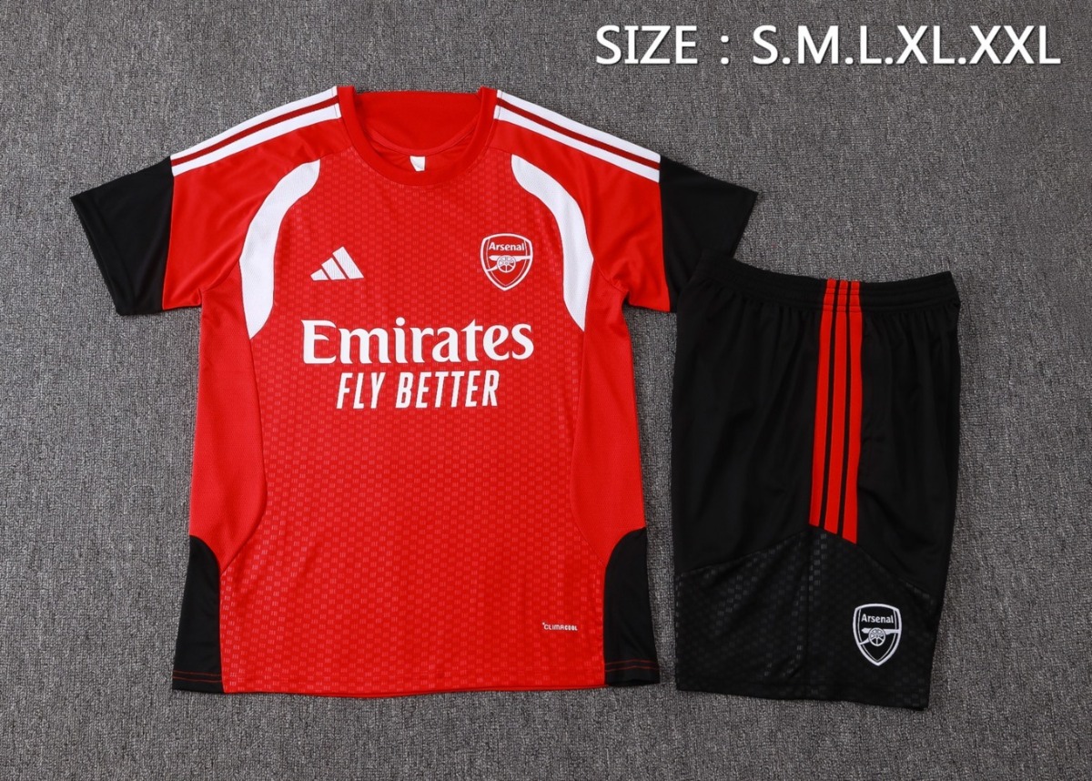 2026 Arsenal Red Training Set Shirt and Shorts