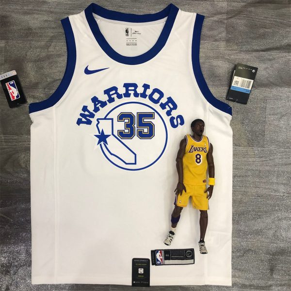 NBA Golden State Warriors Round neck White Jersey DURANT#35 S-XXL