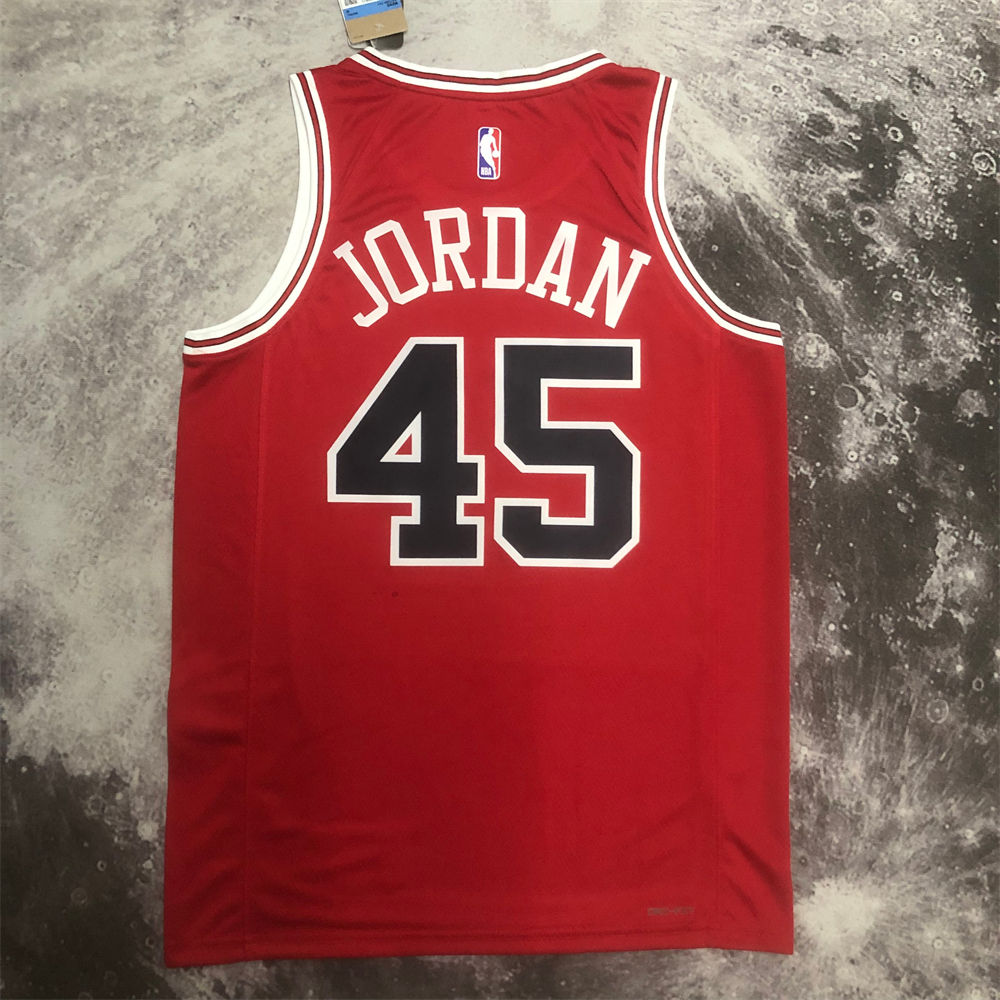 NBA Chicago Bulls JORDAN#45 2022/23 Red Icon Edition Swingman Jersey S-XXL
