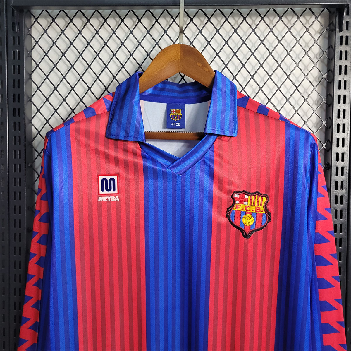 Retro Barcelona 92 Home Long Sleeve jersey Fan Version