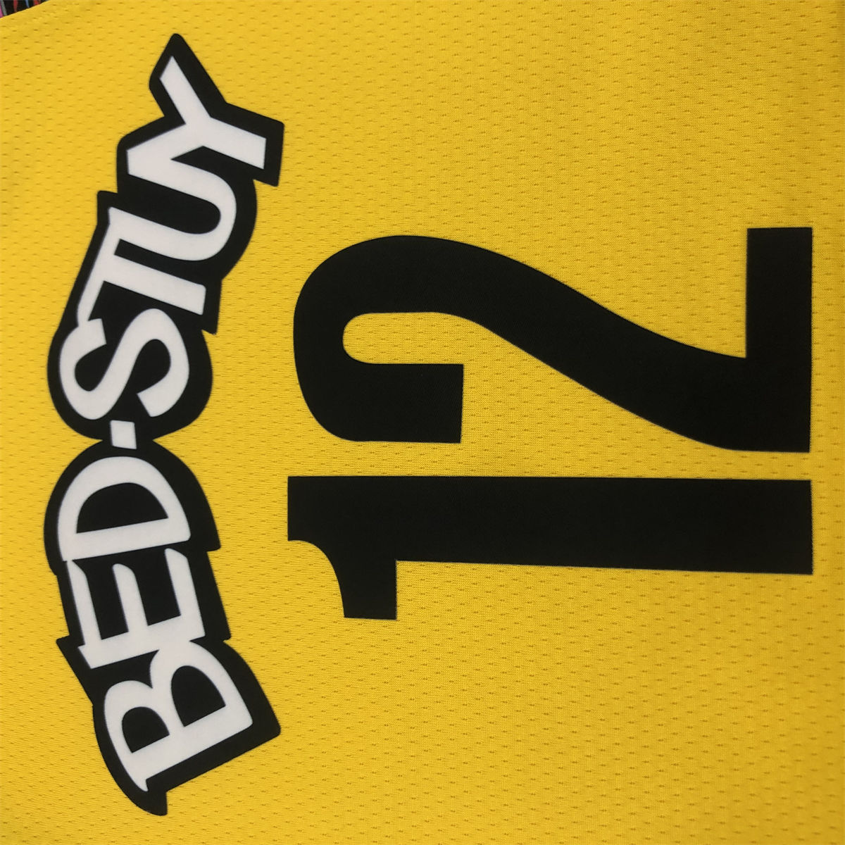 NBA Brooklyn Nets V-Neck Yellow Jersey HARRIS#12 S-XXL