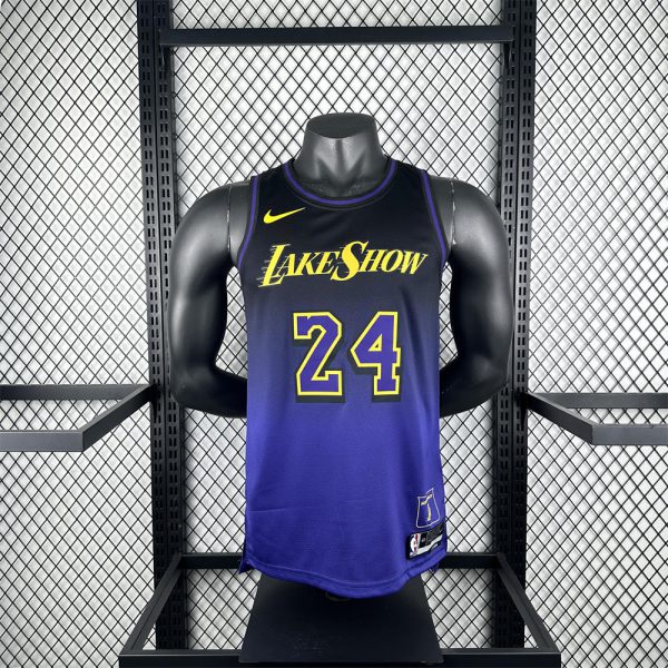 NBA Los Angeles Lakers 24/25 City Edition Purple Jersey BRYANT#24 S-XXL