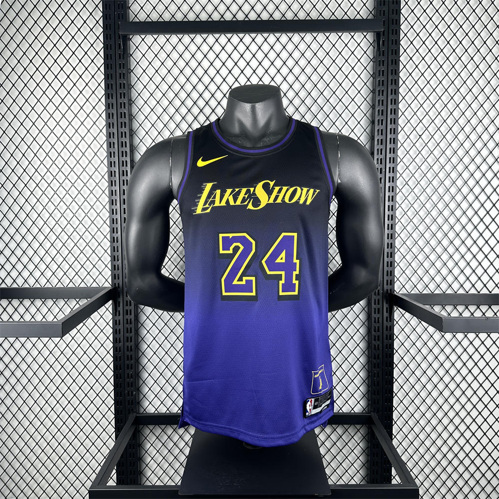 NBA Los Angeles Lakers 24/25 City Edition Purple Jersey BRYANT#24 S-XXL
