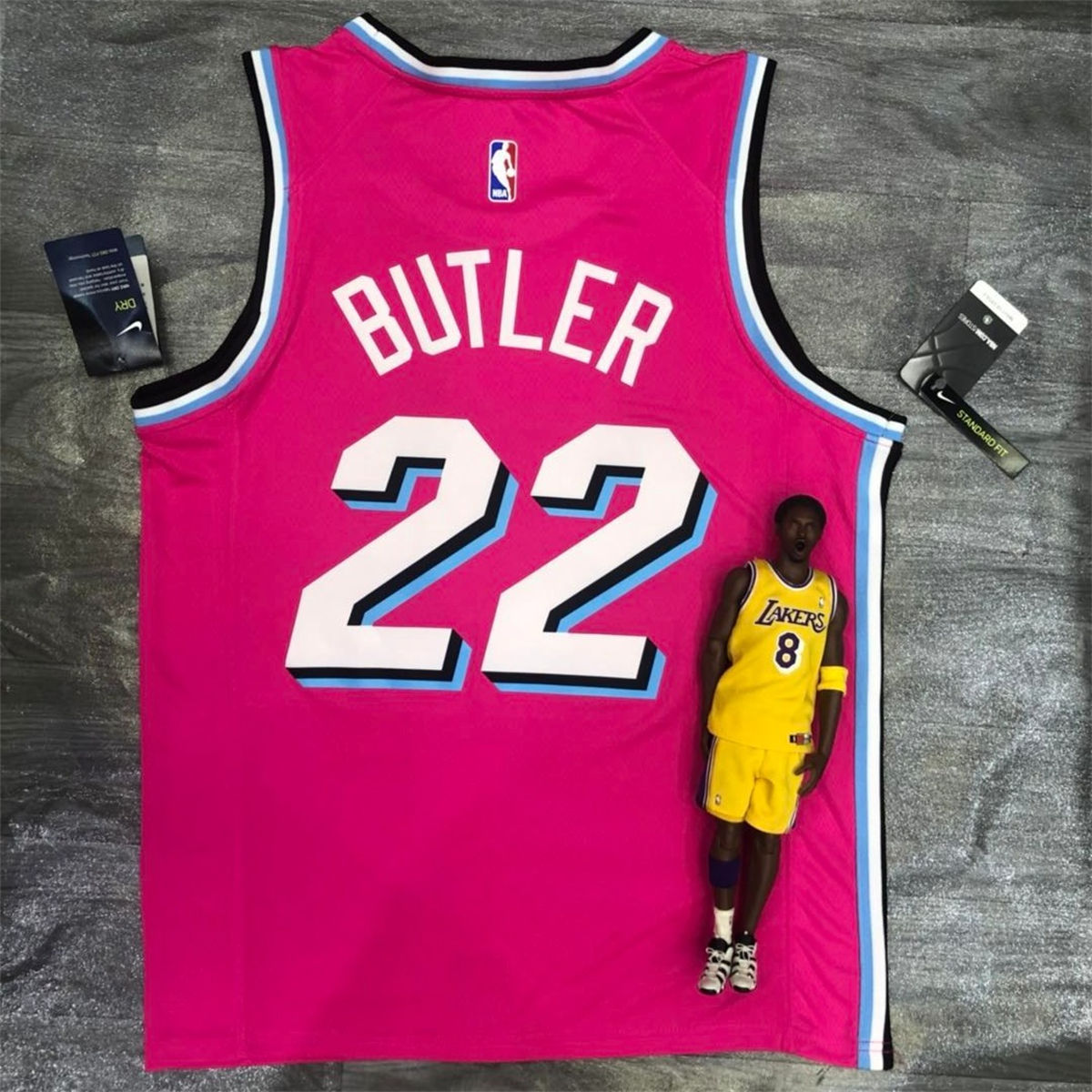 NBA Miami Hearts round neck Pink Jersey BUTLER#22 S-XXL