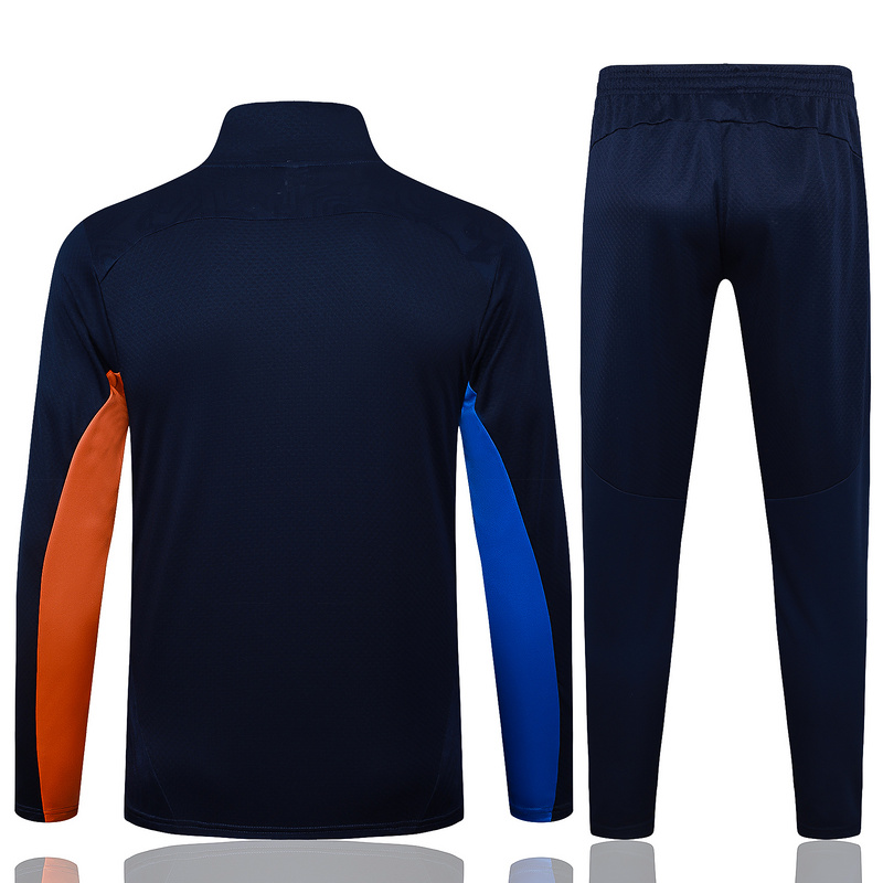2024/25 Marseilles Royal blue Jacket Training Suit Set Football Team Shirt Sports Fashion