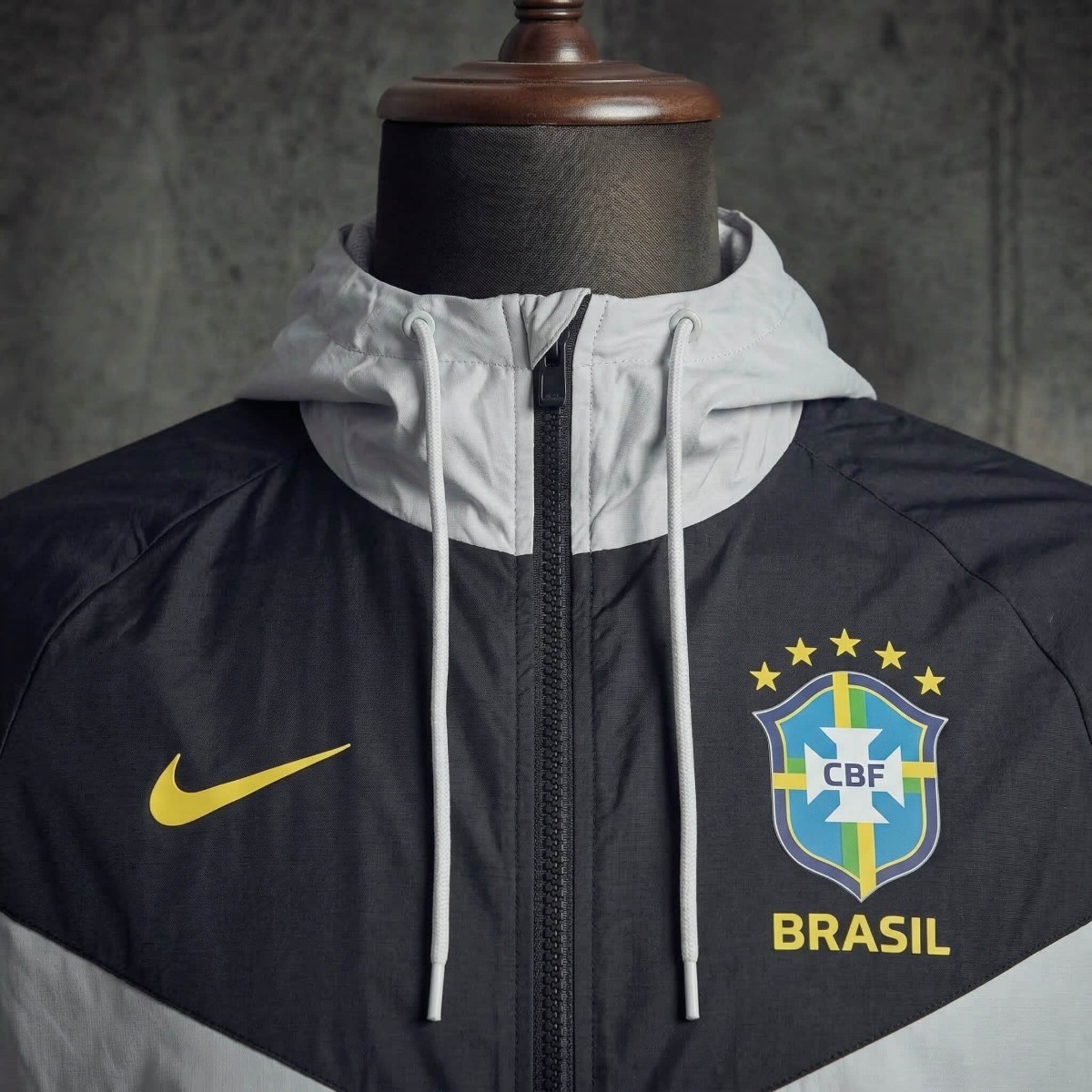 2026 Brazil Gray Windbreaker
