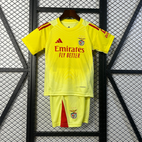 2025/26 Benfica Goalkeeper Yellow jersey kids Kits size: 16-28