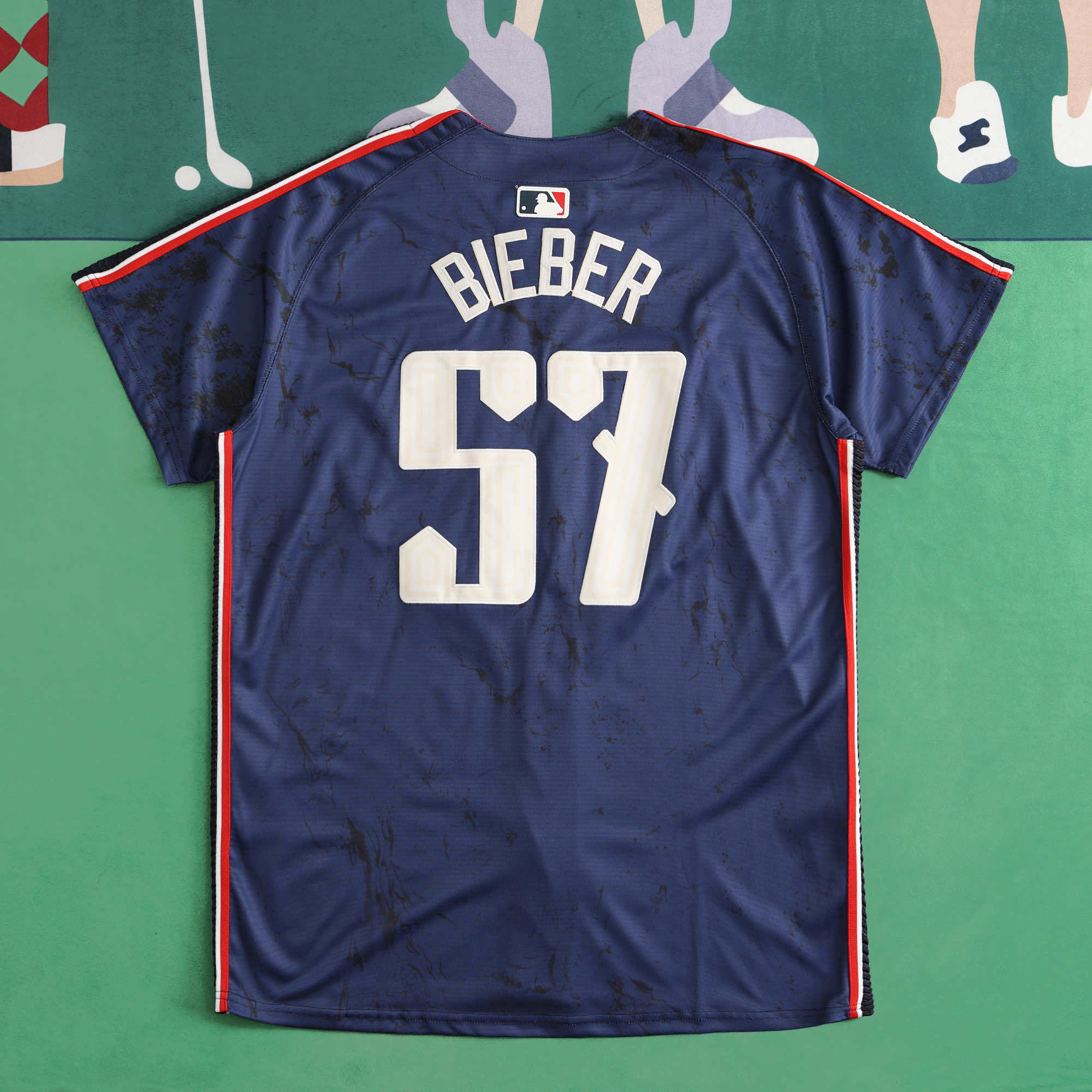 MLB Cleveland Guardians Navy Blue Jersey
