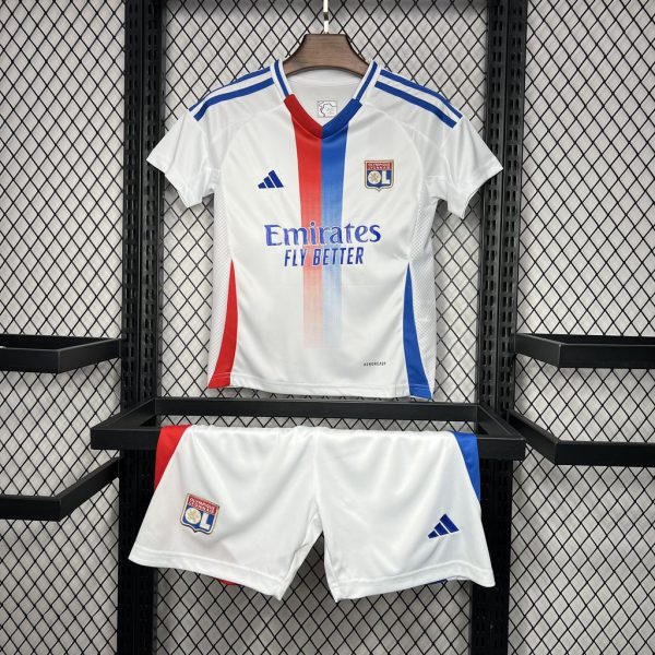 2024/25 Olympique Lyonnais Home jersey Kid Kits Size 16-28